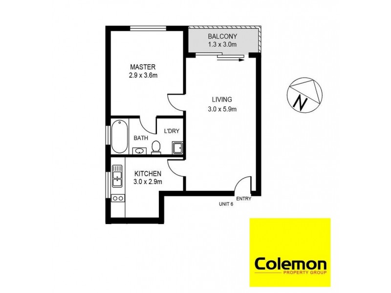 408/655 King St, Newtown NSW 2042 Floorplan