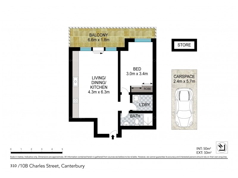 310/10B Charles Street, Canterbury NSW 2193 Floorplan