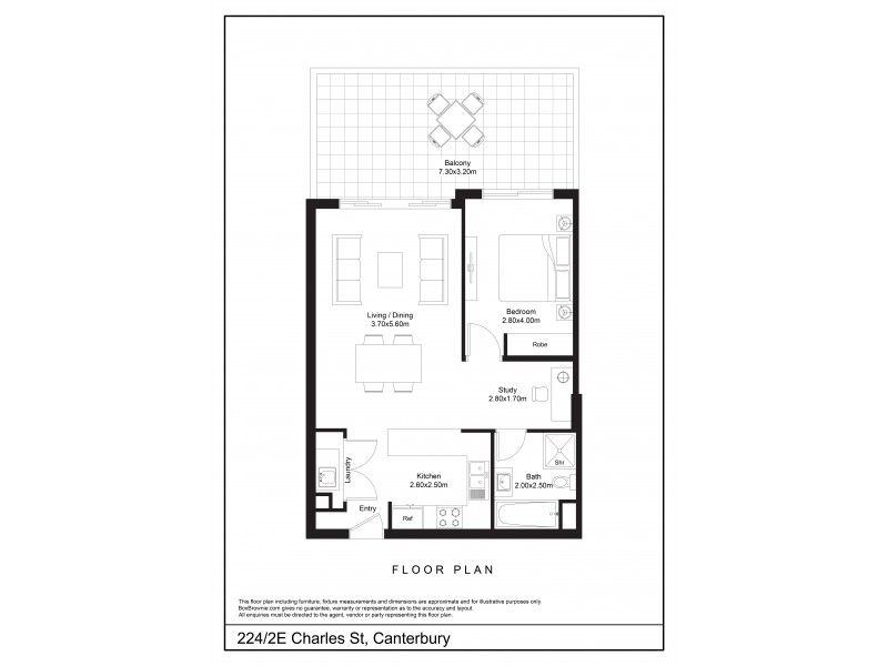 224/2E Charles St, Canterbury NSW 2193 Floorplan