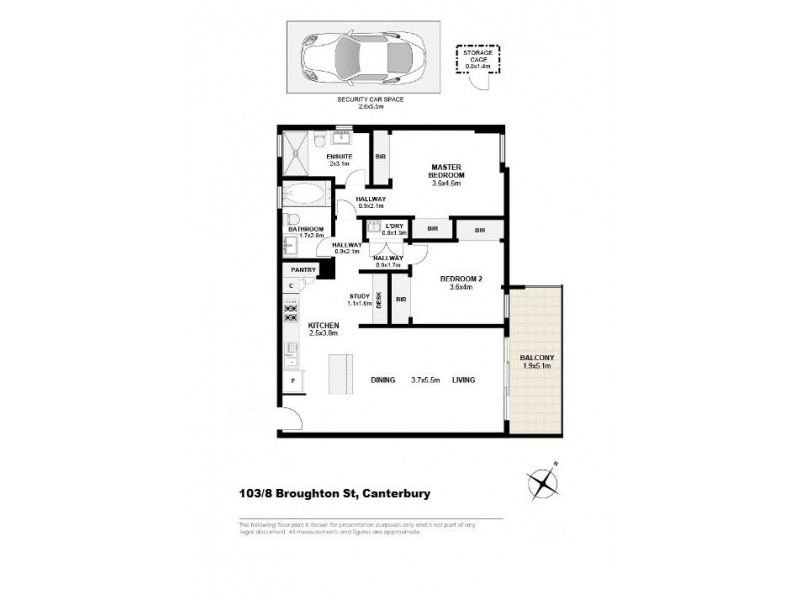 103/8 Broughton Street, Canterbury NSW 2193 Floorplan