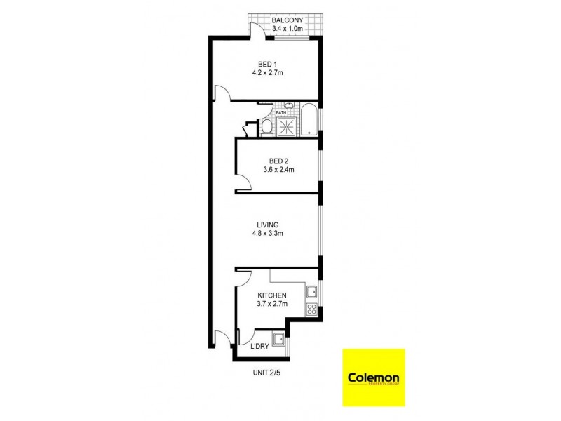 5/33 McKern St, Campsie NSW 2194 Floorplan
