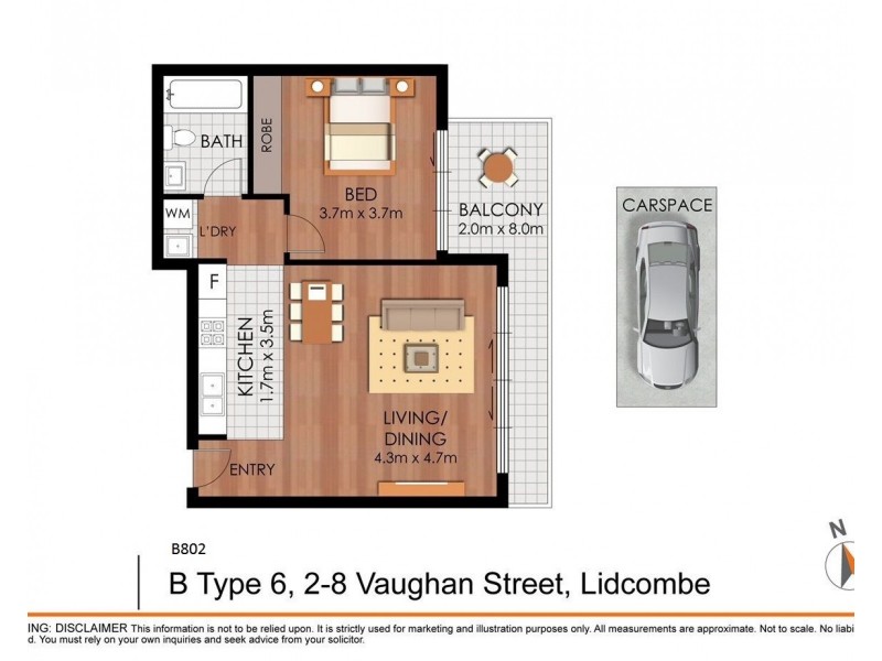 1 Bed/2 Vaughan St, Lidcombe NSW 2141