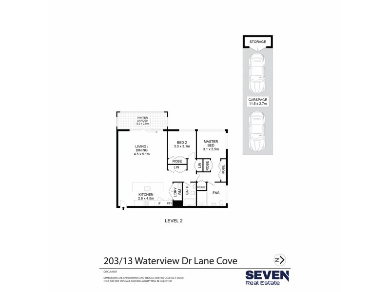 203/13 Waterview Drive, Lane Cove NSW 2066 Floorplan