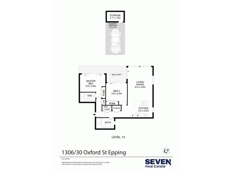 1306/38 Oxford Street, Epping NSW 2121 Floorplan