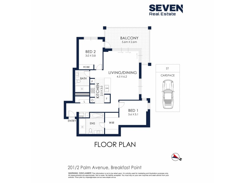 201/2 Palm Avenue, Breakfast Point NSW 2137 Floorplan