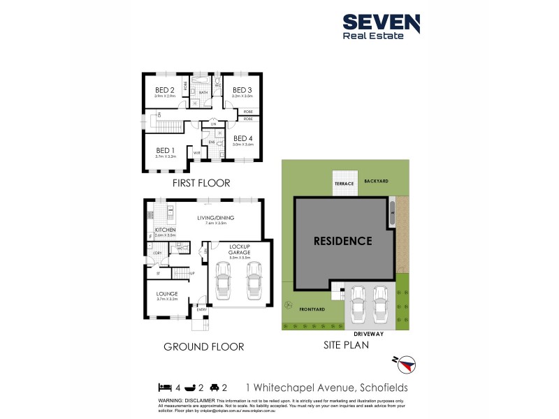1 Whitechapel Avenue, Schofields NSW 2762 Floorplan