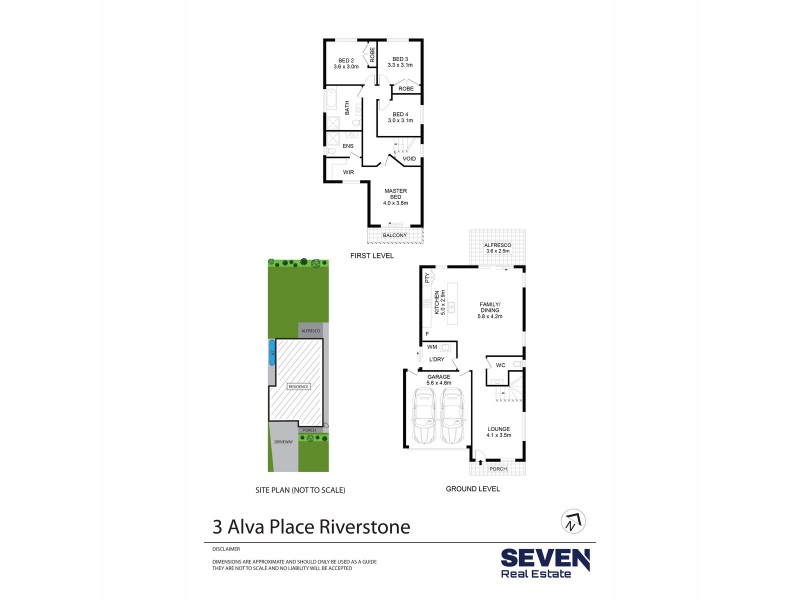 3 Alva Place, Riverstone NSW 2765 Floorplan