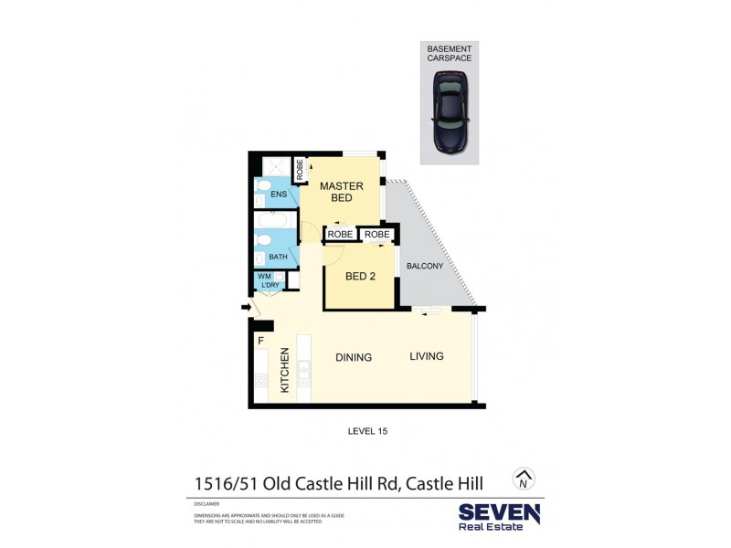 1516/9 Gay Street, Castle Hill NSW 2154 Floorplan