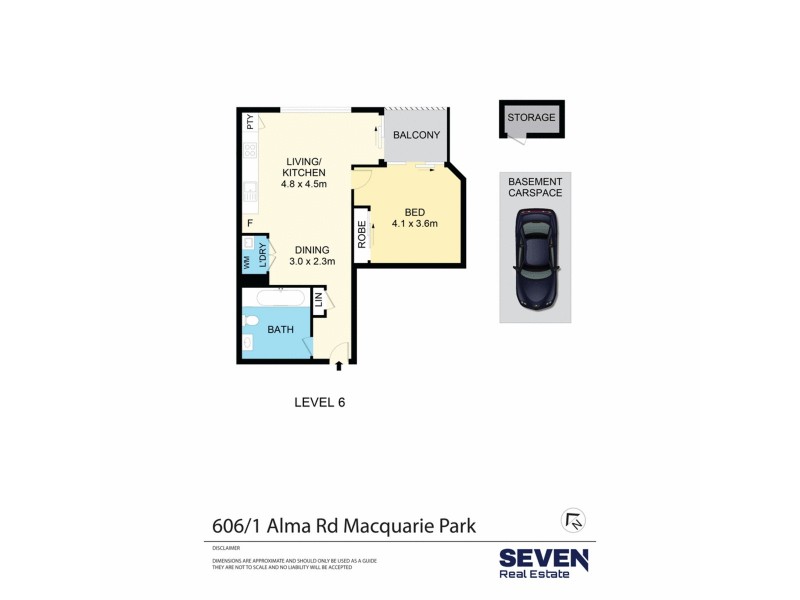 606/1 Alma Road, Macquarie Park NSW 2113 Floorplan