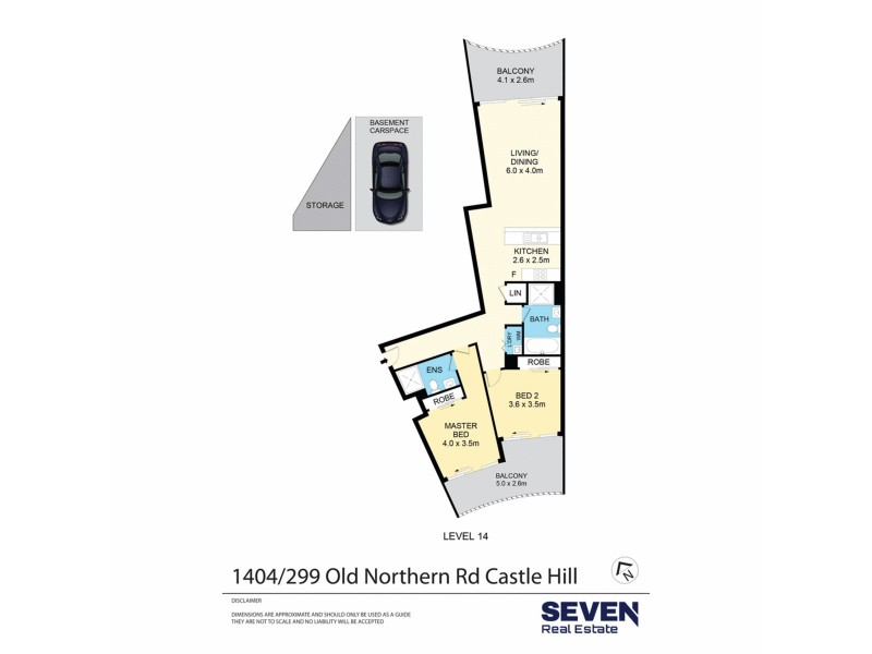 1404/299 Old Northern Road, Castle Hill NSW 2154 Floorplan