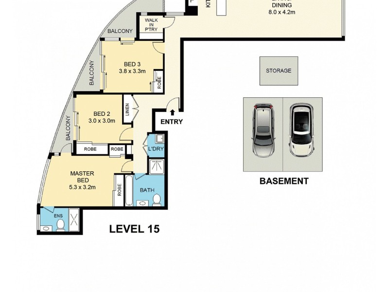 1503/9 Gay Street, Castle Hill NSW 2154 Floorplan