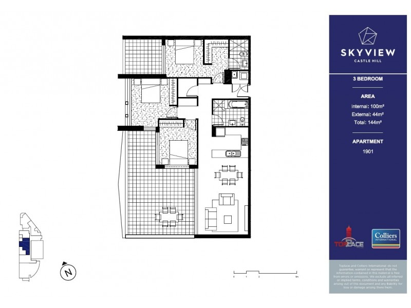1901/9 Gay Street, Castle Hill NSW 2154 Floorplan