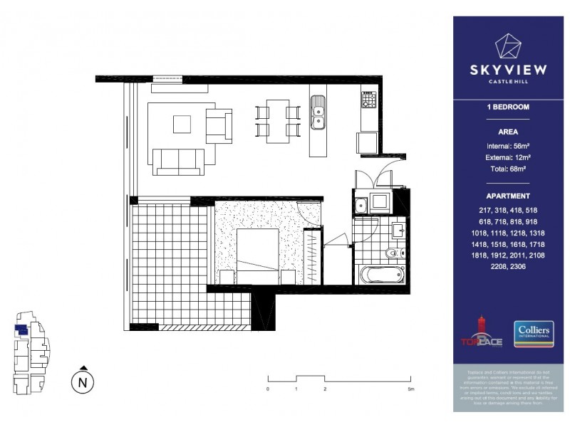 1015/9 Gay Street, Castle Hill NSW 2154 Floorplan