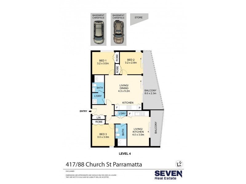 417/88 Church Street, Parramatta NSW 2150 Floorplan