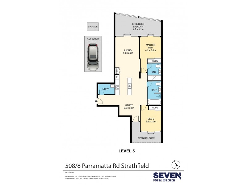 508/8 Parramatta Road, Strathfield NSW 2135 Floorplan