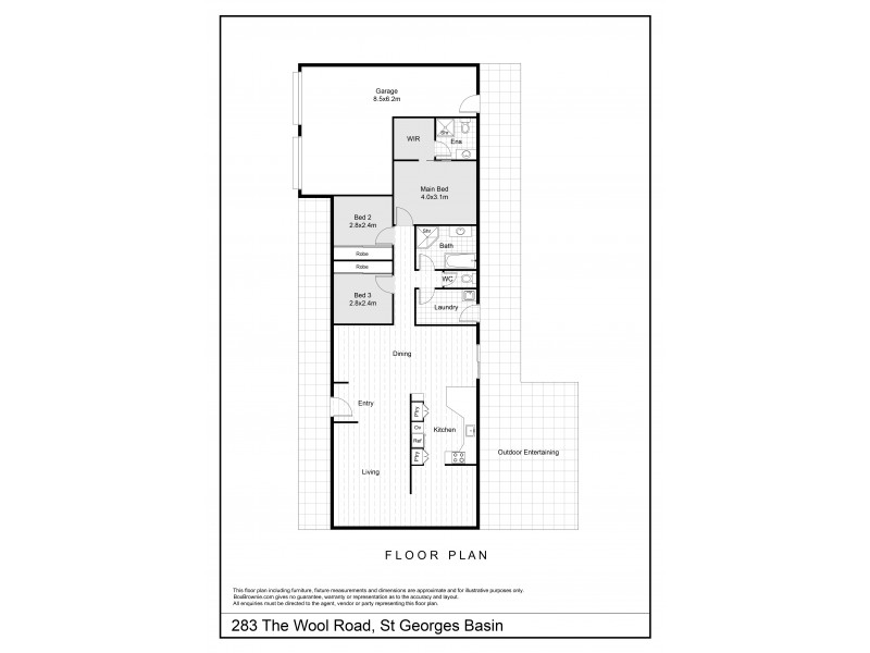 283 The Wool Road, St Georges Basin NSW 2540 Floorplan