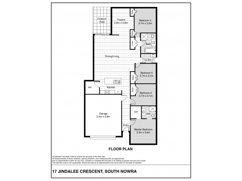 17 Jindalee Crescent, Nowra NSW 2541 Floorplan
