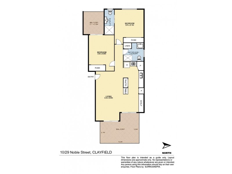 10/29 Noble Street, Clayfield QLD 4011 Floorplan