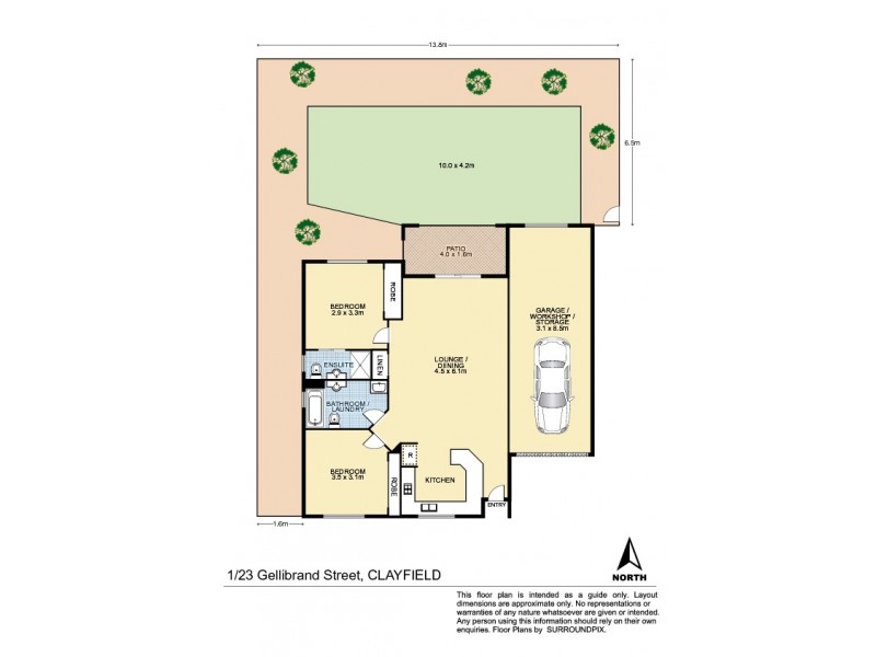 1/23 Gellibrand Street, Clayfield QLD 4011 Floorplan