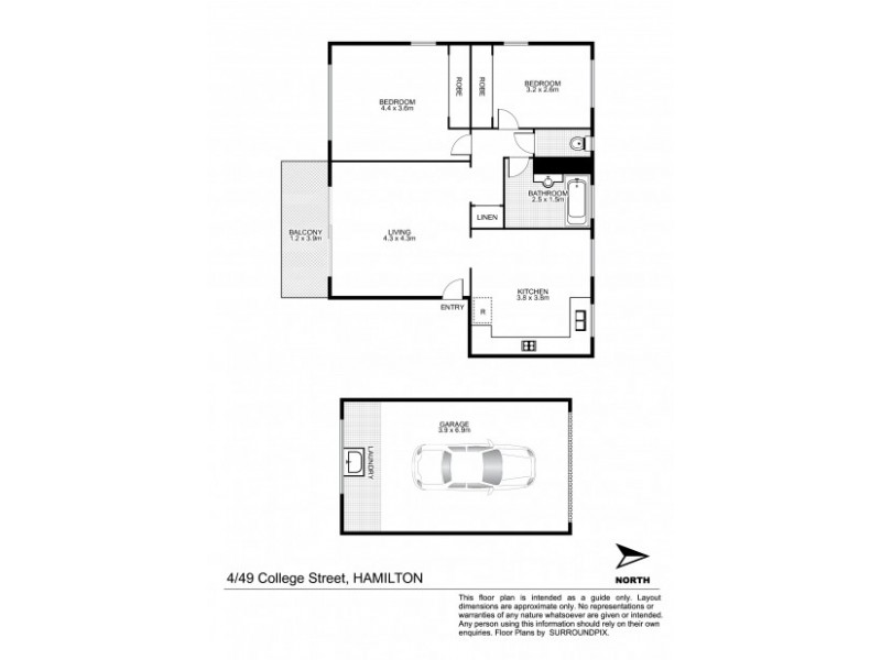 4/49 College Street, Hamilton QLD 4007 Floorplan