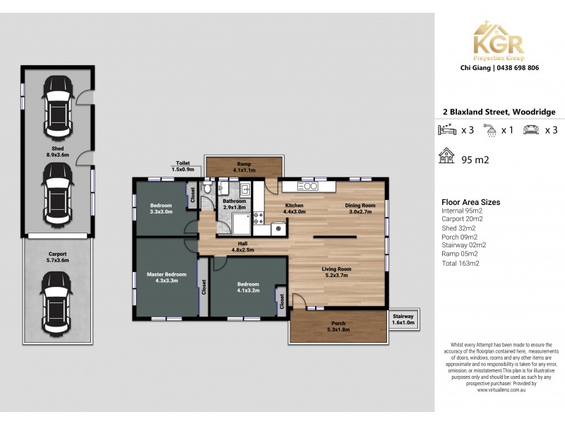 2 Blaxland St, Woodridge QLD 4114 Floorplan