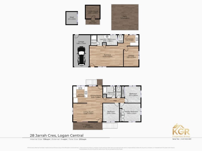 28 Jarrah Crescent, Logan Central QLD 4114 Floorplan