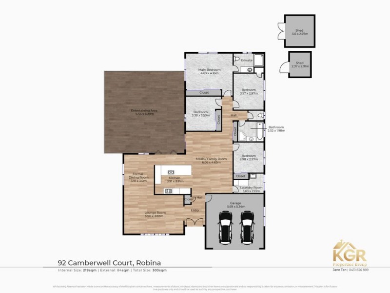 92 Camberwell Circuit, Robina QLD 4226 Floorplan