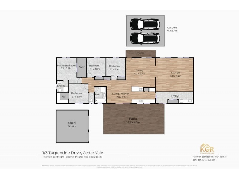 1-3 Turpentine Dr, Cedar Vale QLD 4285 Floorplan