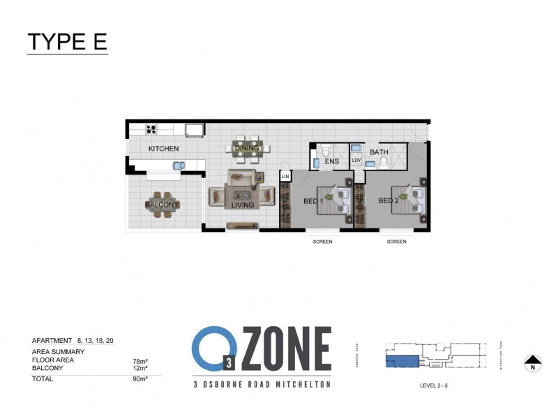 Ozone, Mitchelt Osborne Road, Mitchelton QLD 4053 Floorplan