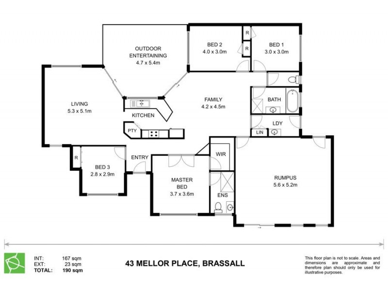 43 Mellor Place, Brassall QLD 4305 Floorplan