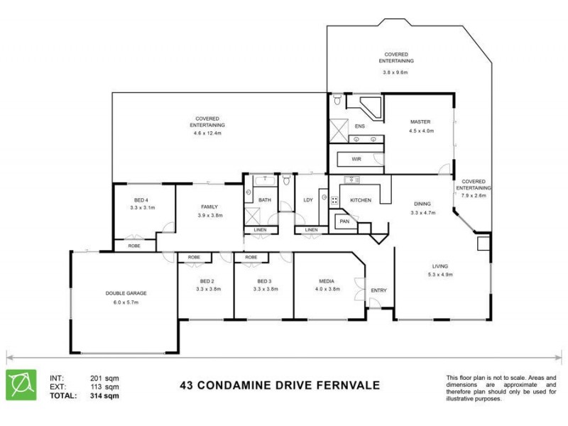 43 Condamine Drive, Fernvale QLD 4306 Floorplan