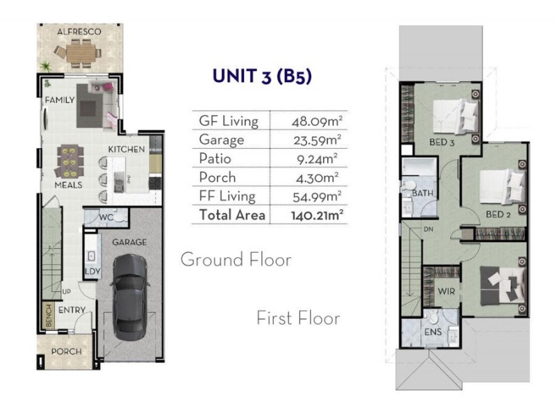 3 / 163 Douglas Street, Oxley QLD 4075 Floorplan