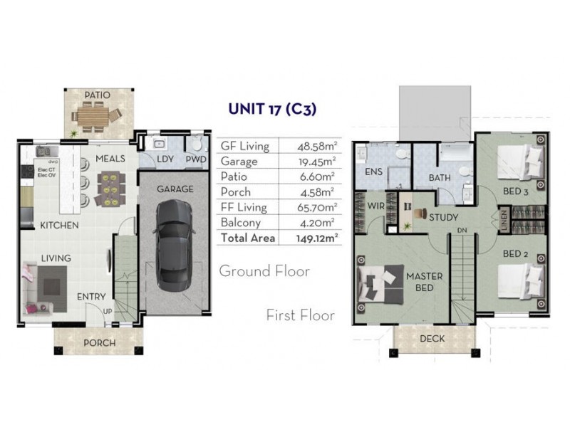 18 / 163 Douglas Street, Oxley QLD 4075 Floorplan