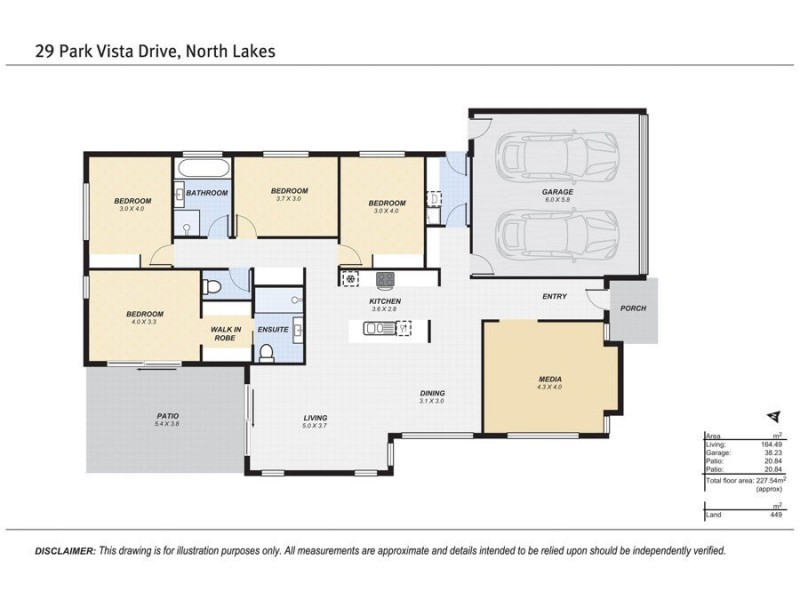 29 Park Vista Drive, Mango Hill QLD 4509 Floorplan