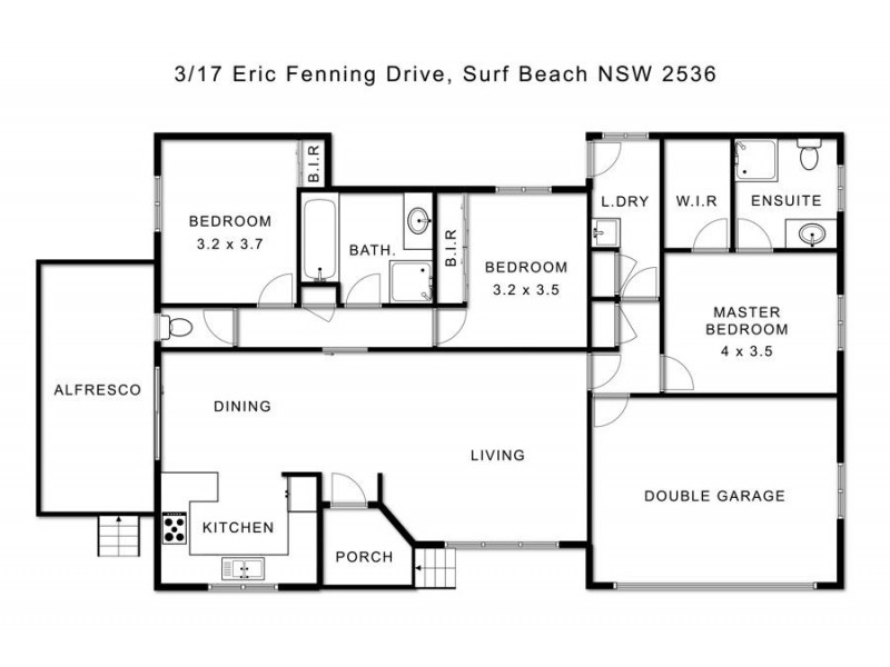 3/17 Eric Fenning Dr, Surf Beach NSW 2536 Floorplan