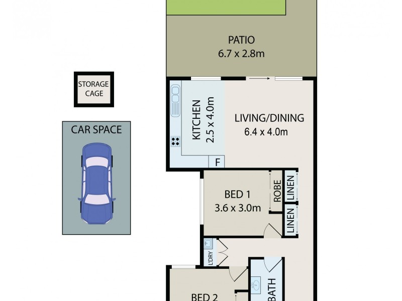 2/39-41 Shadforth Street, Wiley Park NSW 2195 Floorplan