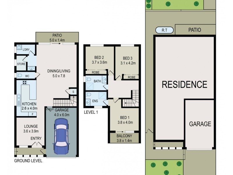 28 & 28A Fairfield Road, Guildford NSW 2161 Floorplan