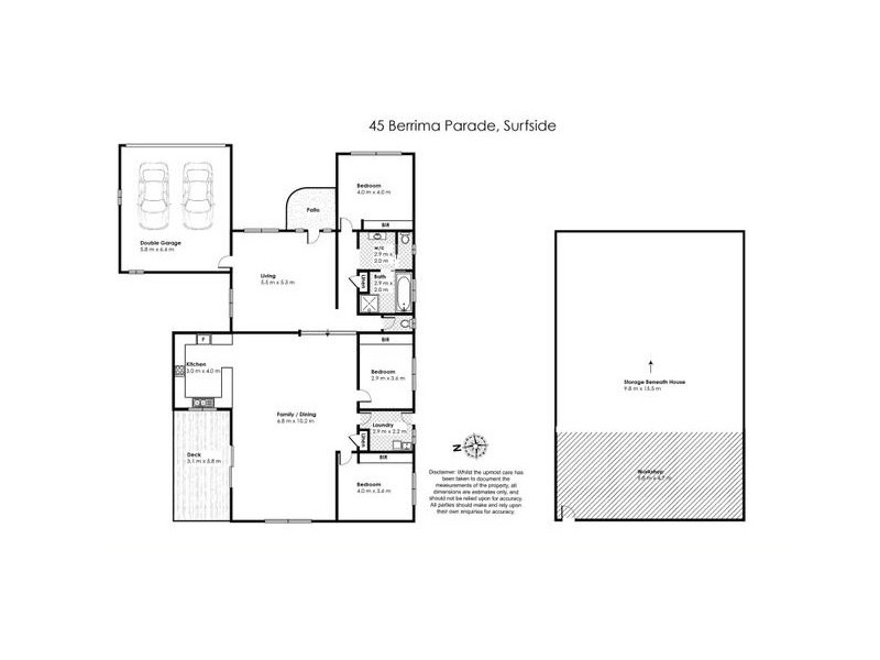 45 Berrima Parade, Surfside NSW 2536 Floorplan
