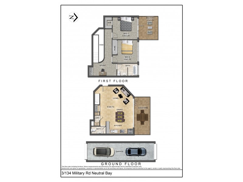 3/134 Military Rd, Neutral Bay NSW 2089 Floorplan