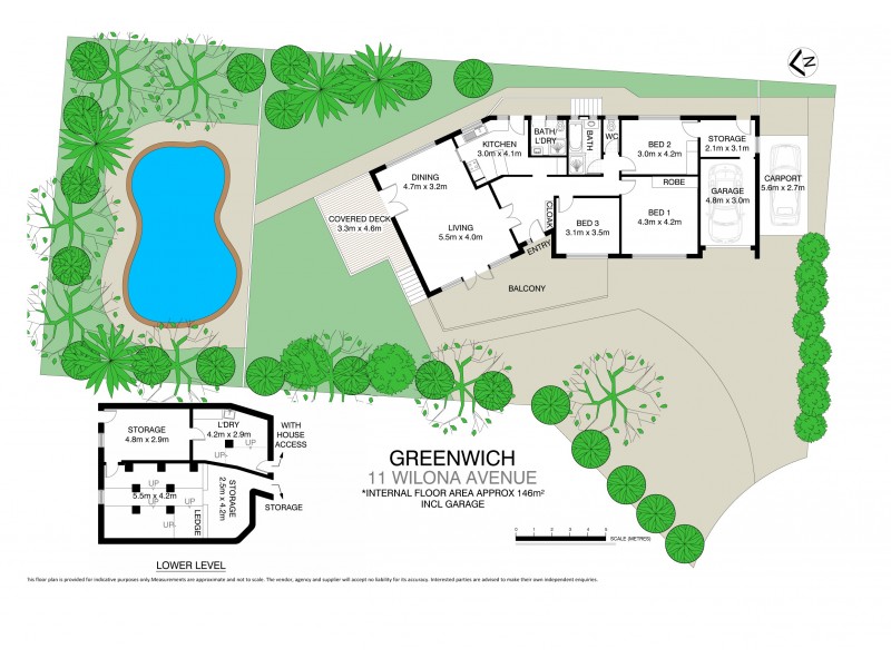 11 Wilona Ave, Greenwich NSW 2065 Floorplan