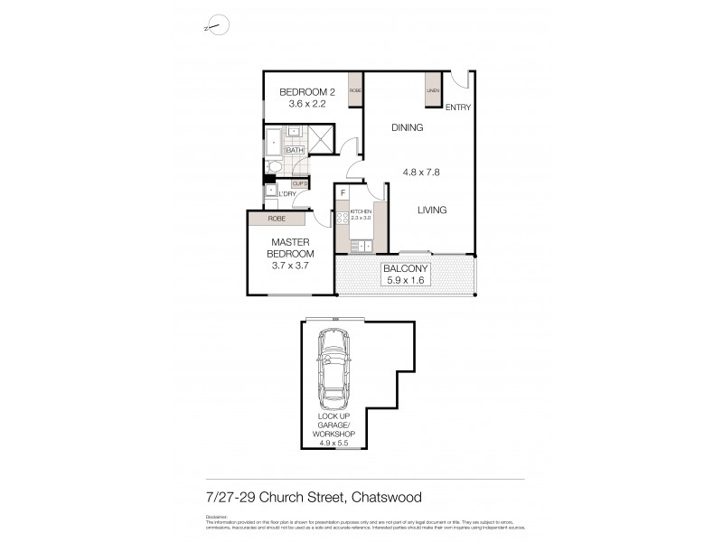 7/27 Church Street, Chatswood NSW 2067 Floorplan