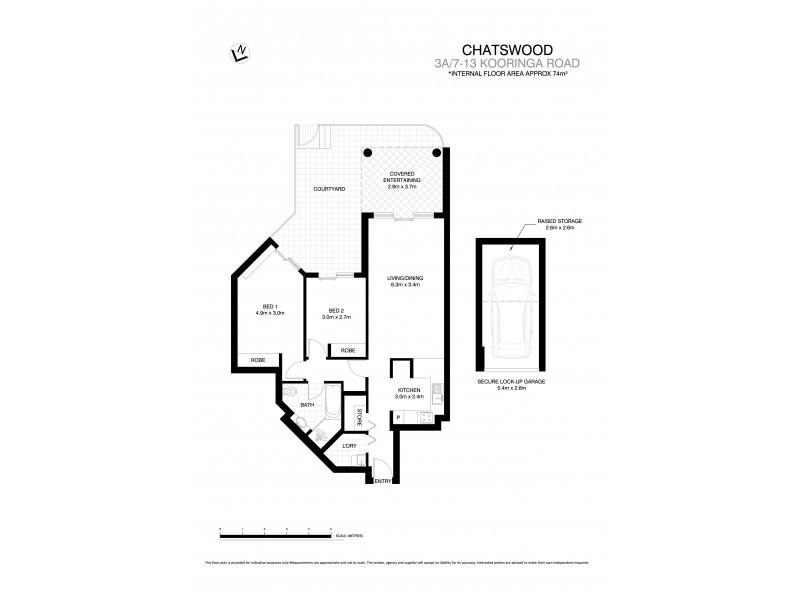 3a/7-13  Kooringa Road, Chatswood NSW 2067 Floorplan