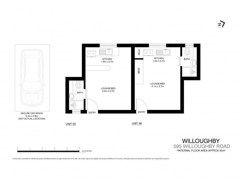 65/595  Willoughby Road, Willoughby NSW 2068 Floorplan