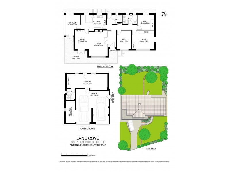 66 Phoenix  Street, Lane Cove NSW 2066 Floorplan