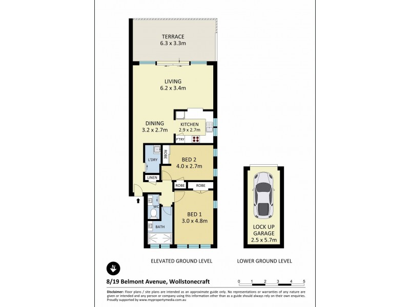 8/19 Belmont Ave, Wollstonecraft NSW 2065 Floorplan