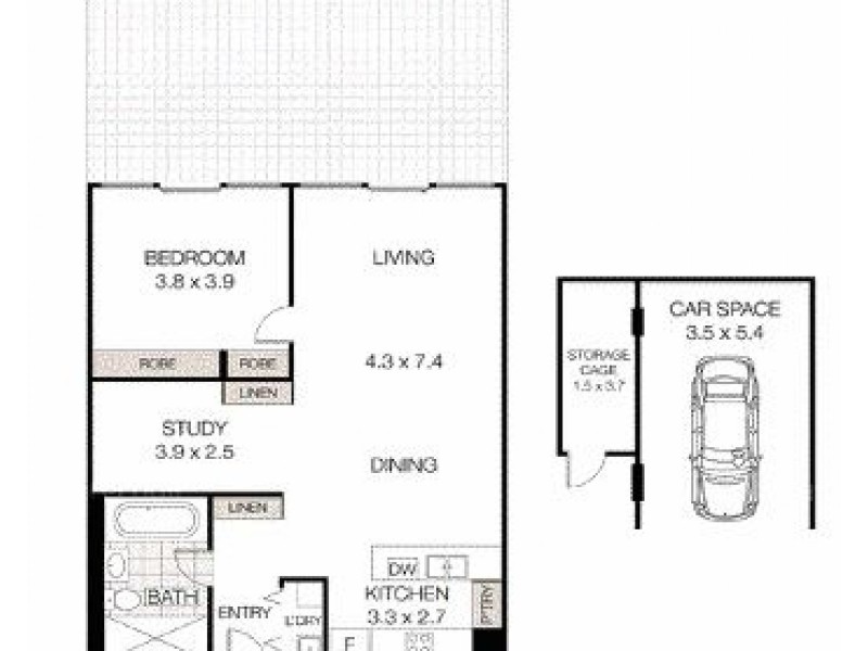 103/390  Pacific Hwy, Lane Cove NSW 2066 Floorplan