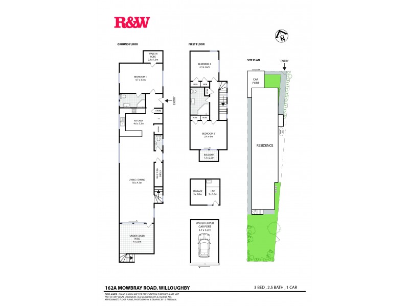 162a  Mowbray Road, Willoughby NSW 2068 Floorplan