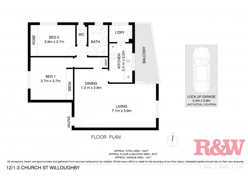 12/1-3 Church Street, Willoughby NSW 2068 Floorplan
