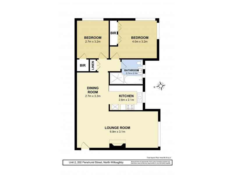 2/202 Penshurst Street, Willoughby NSW 2068 Floorplan