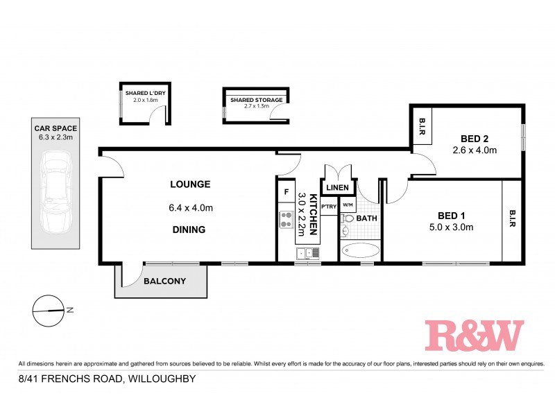 8/41 Frenchs Road, Willoughby NSW 2068 Floorplan
